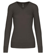 Kariban Ladies Cotton Acrylic V Neck Sweater KB966