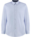 Kustom Kit Contrast premium Oxford shirt (button-down collar) long-sleeved (tailored fit) KK190
