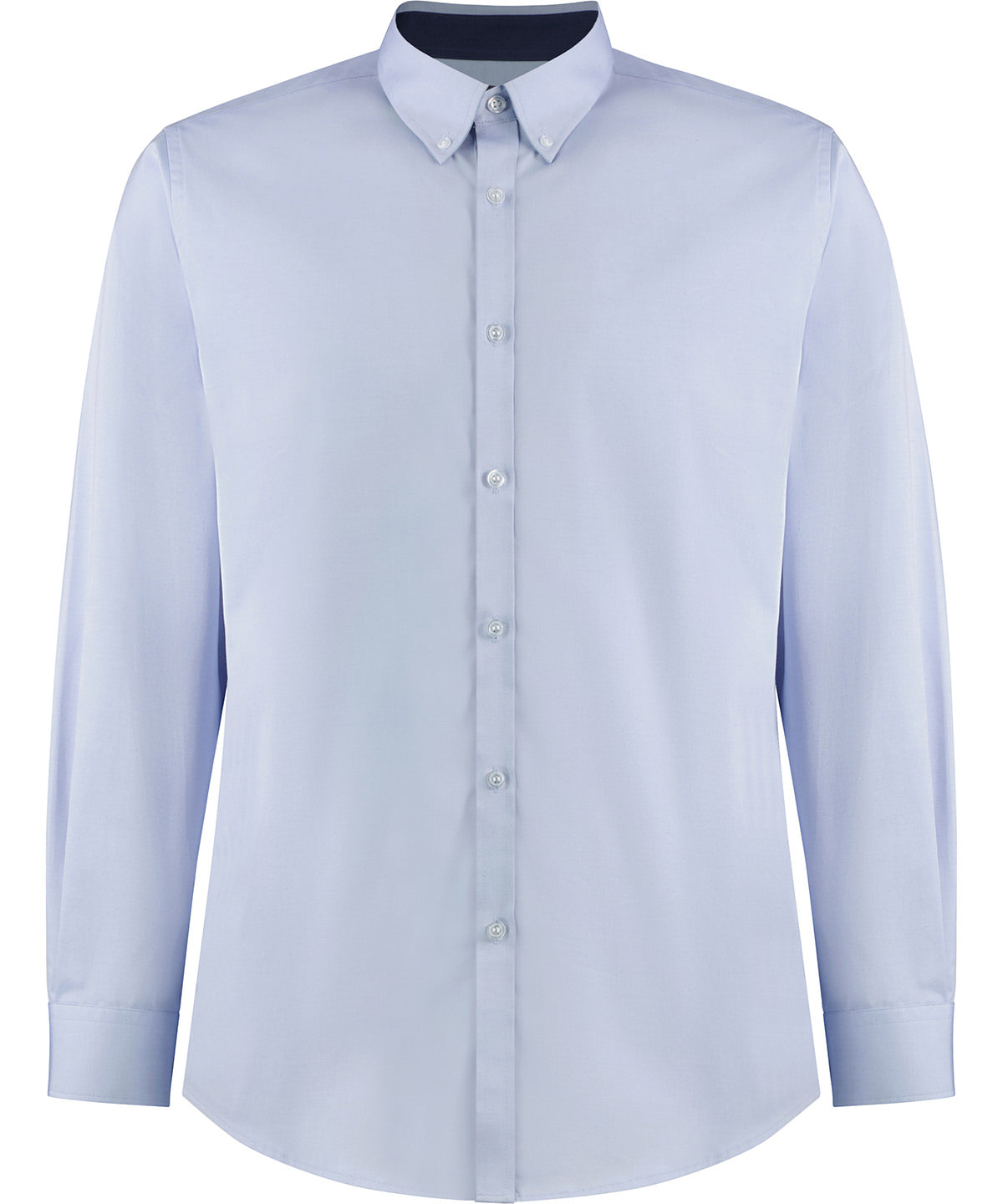 Kustom Kit Contrast premium Oxford shirt (button-down collar) long-sleeved (tailored fit) KK190