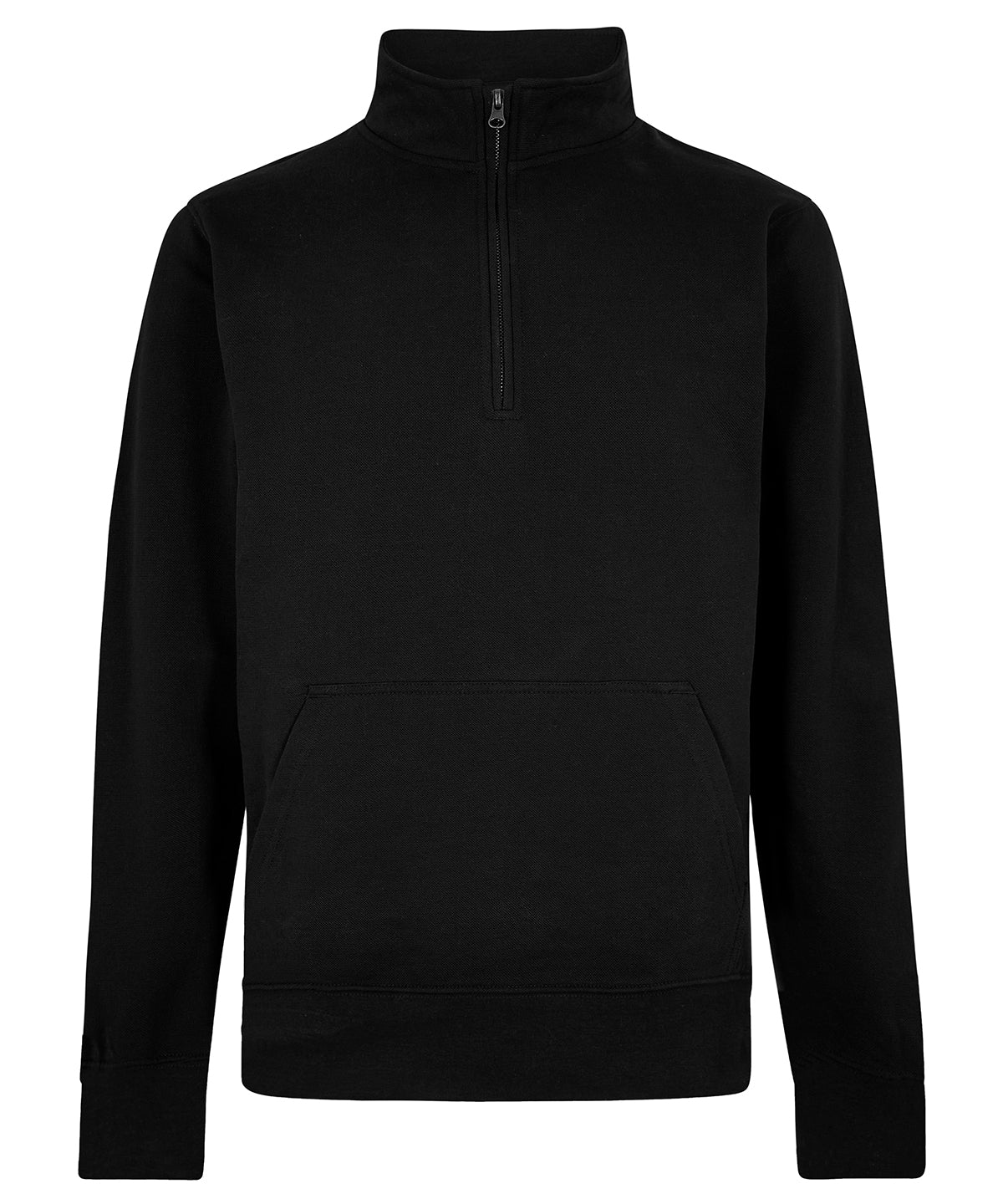 Kustom Kit Regular fit 1/4-zip piqué sweatshirt KK339