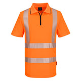 KX3 Sport Hi-Vis Zip Polo Shirt S/S KX302