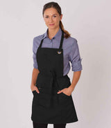 Le Chef Utility Bib Apron LE100 - Black