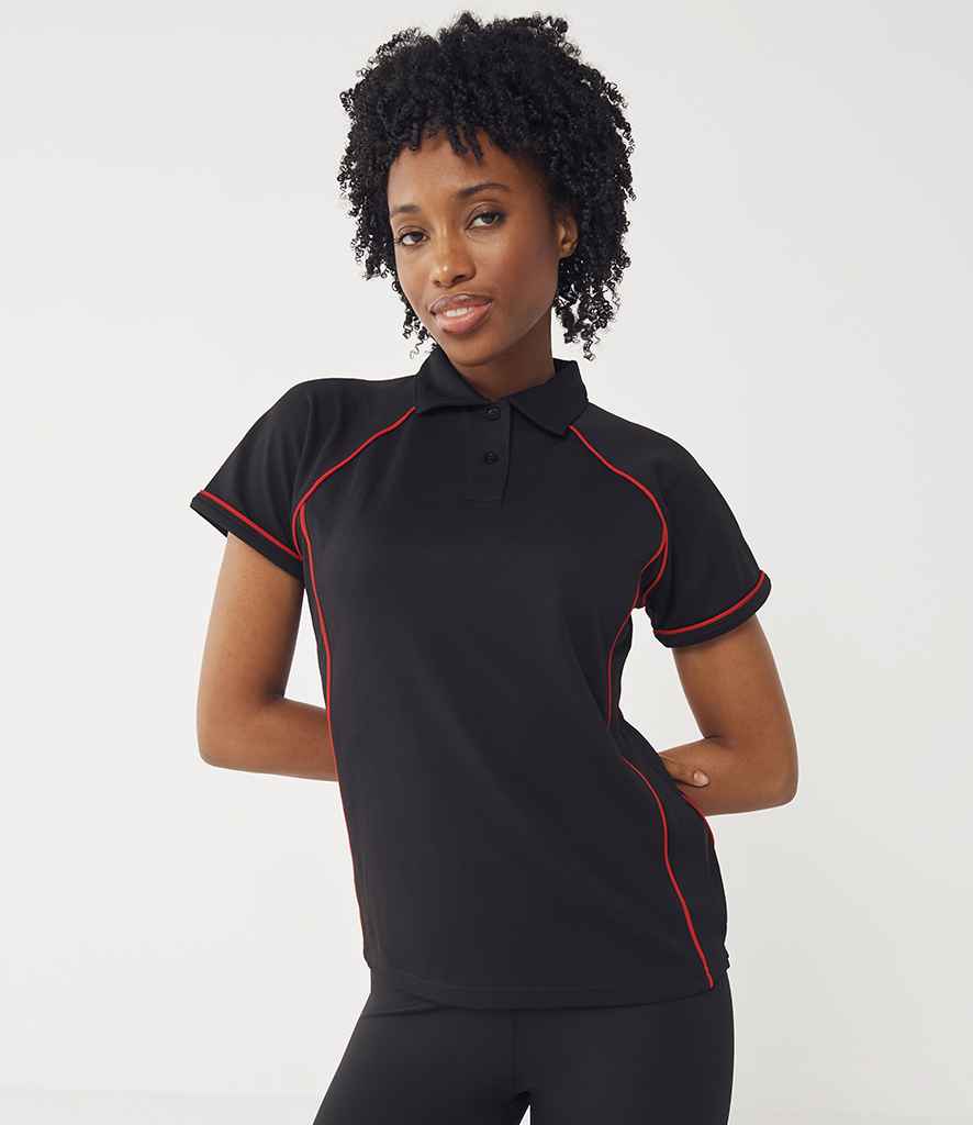 Finden + Hales - Ladies Performance Piped Polo Shirt