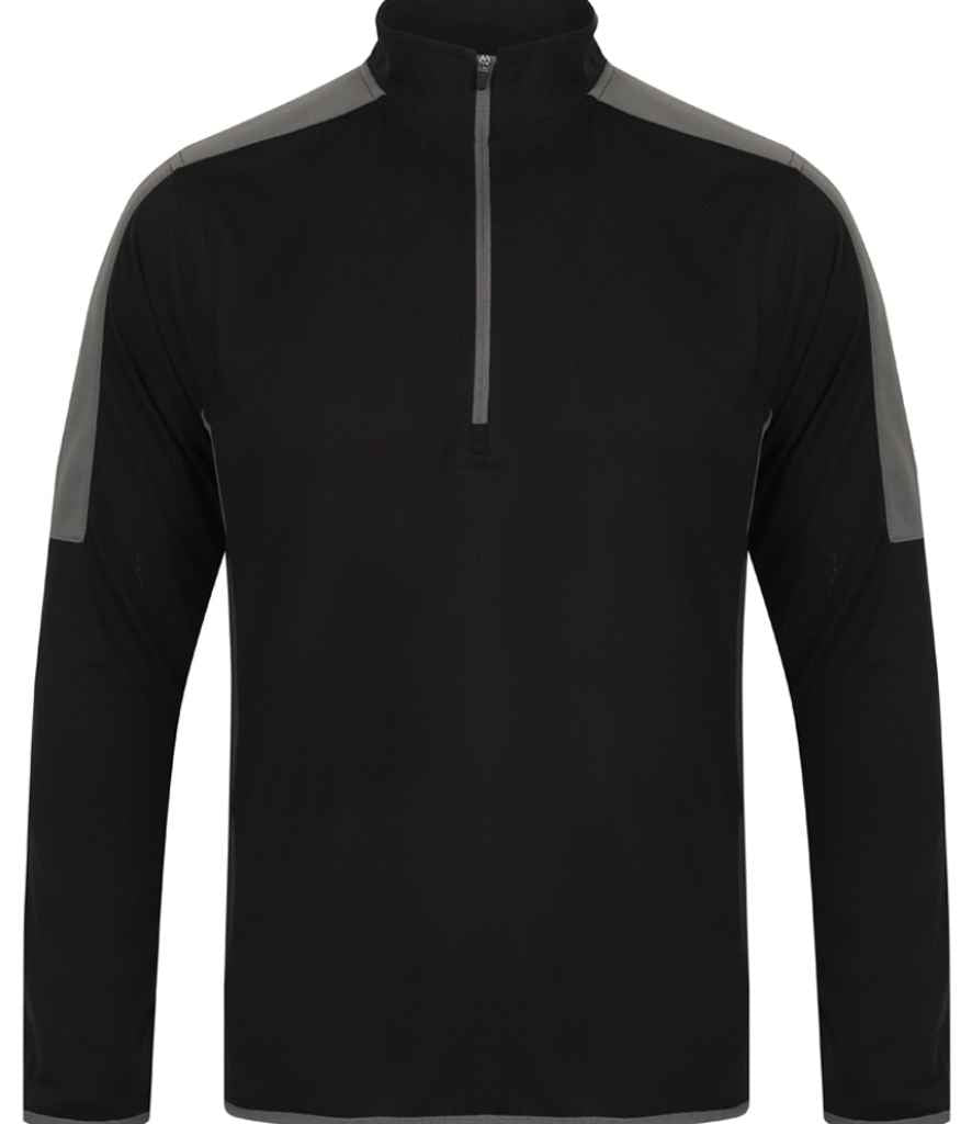 Finden + Hales - Contrast Zip Neck Midlayer Top