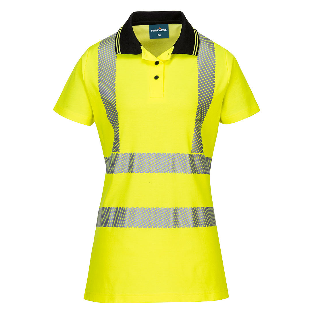 Portwest Hi-Vis Women's Cotton Comfort Pro Polo Shirt S/S LW72
