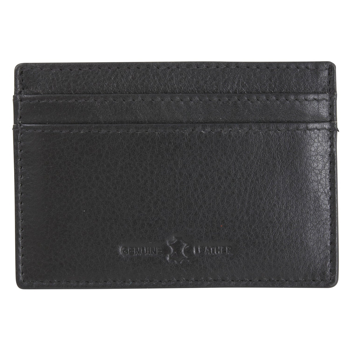 Black Leather RFID Slim Card Holder by Dalaco