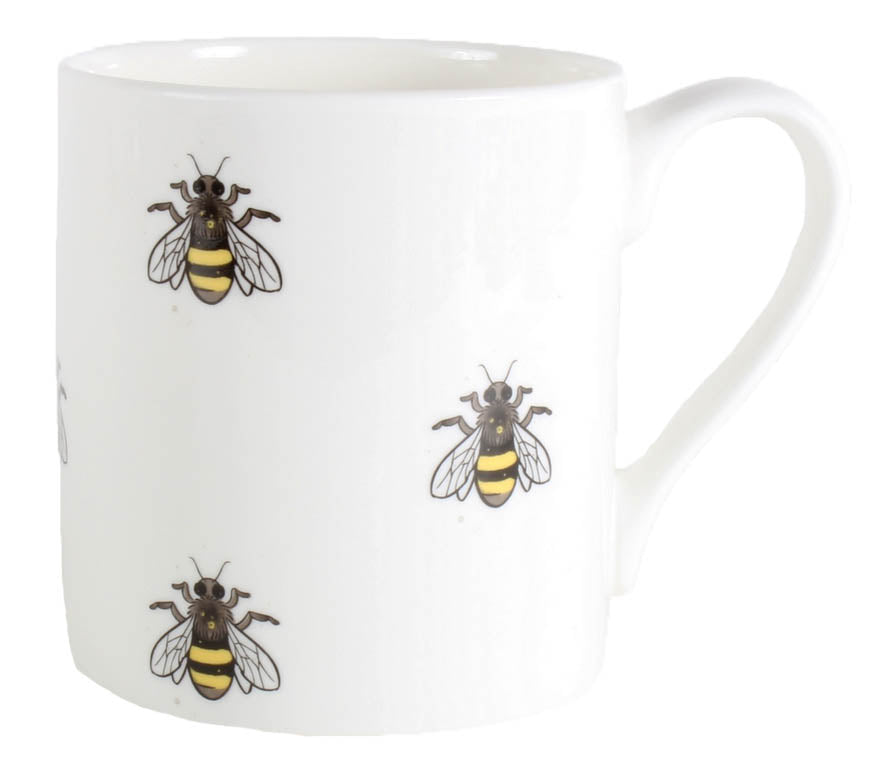 Bee Illustration Fine Bone China Mug by Dalaco