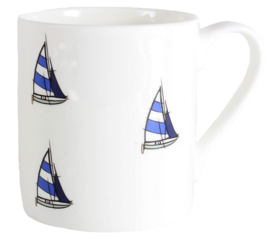 Yacht Illustration Fine Bone China Mug by Dalaco