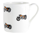 Motorbike Illustration Fine Bone China Mug by Dalaco