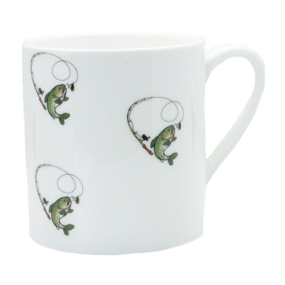 Fish Illustration Fine Bone China Mug by Dalaco