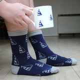 Yacht Fine Bone China Mug & Sock Set by Dalaco