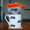 Motorbike Fine Bone China Mug & Sock Set by Dalaco