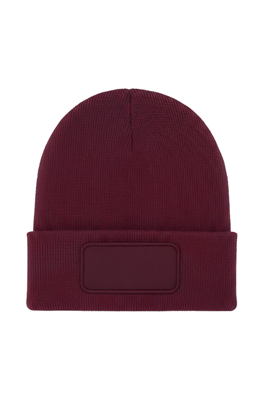 Uneek Rectangular Patch Beanie UC411