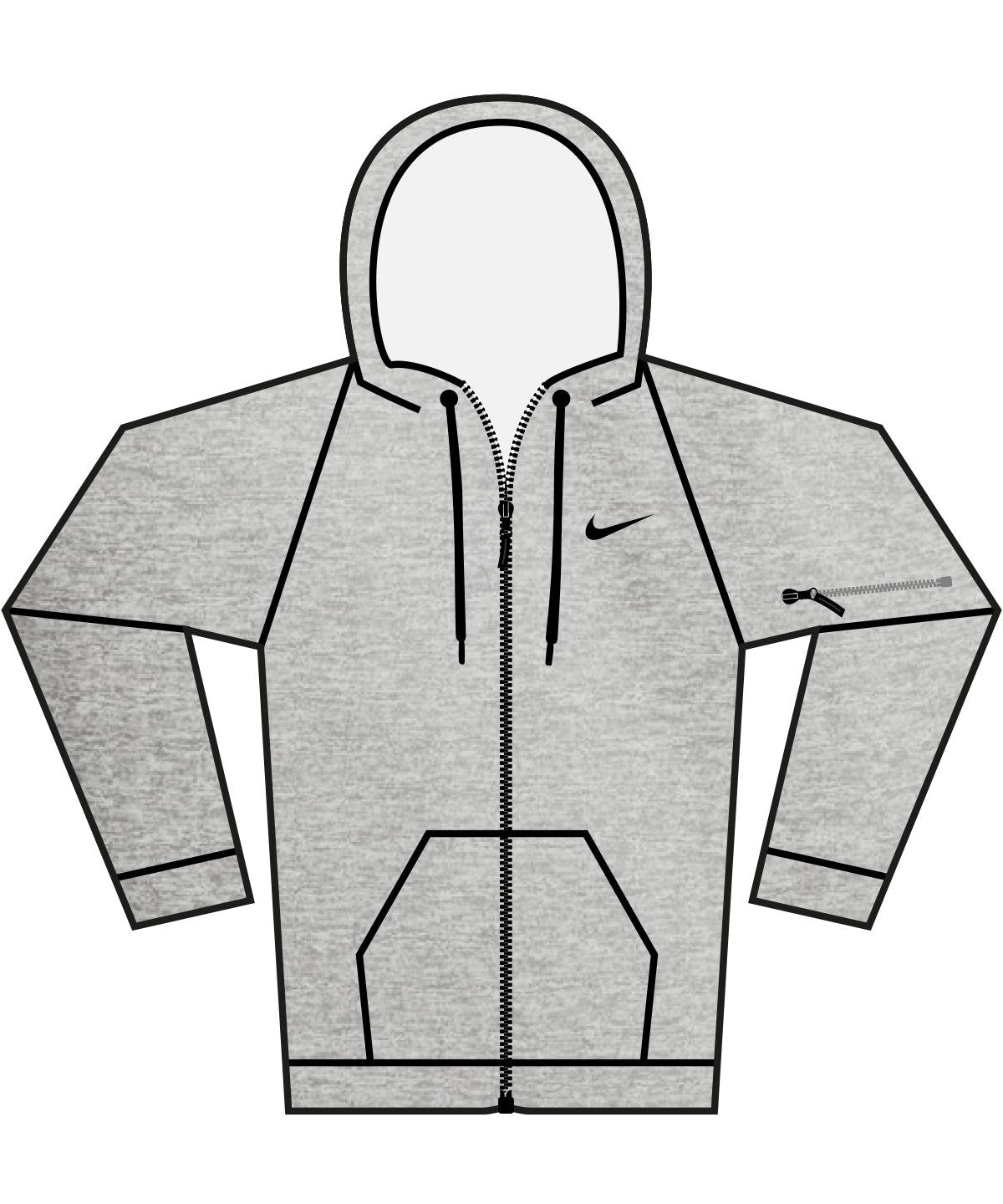 Nike men’s full-zip fitness hoodie NK389