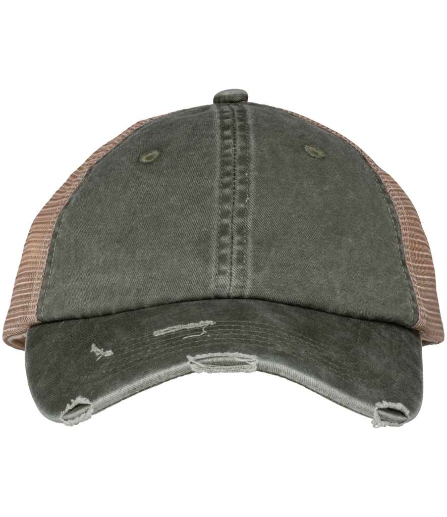 Native Spirit Washed Trucker Destroy Cap NS027