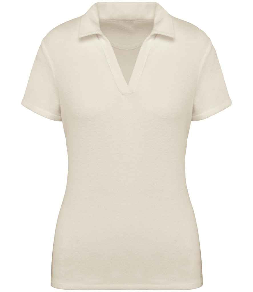 Native Spirit Ladies Terry Towel Polo Shirt NS228