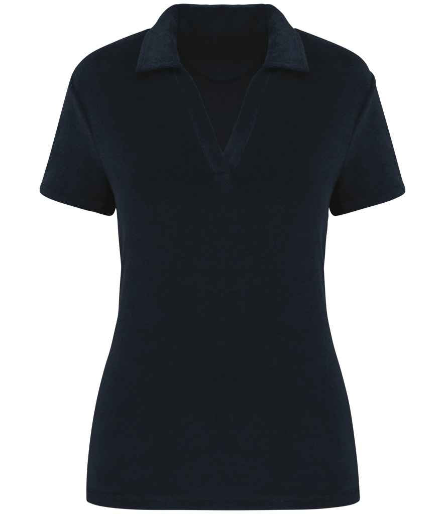 Native Spirit Ladies Terry Towel Polo Shirt NS228