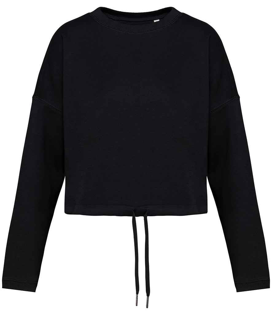 Native Spirit Ladies Oversized Cropped Sweatshirt NS429 - front view