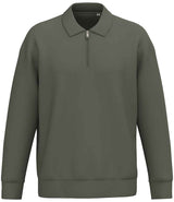 Native Spirit Unisex 1/4 Zip Sweatshirt with Polo Collar NS432