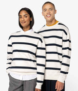Native Spirit Unisex Striped Crew Neck Sweatshirt NS450