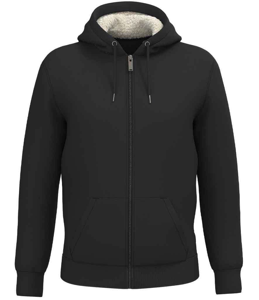 Native Spirit Unisex Sherpa lined Full Zip Sweatshirt NS460 - front view