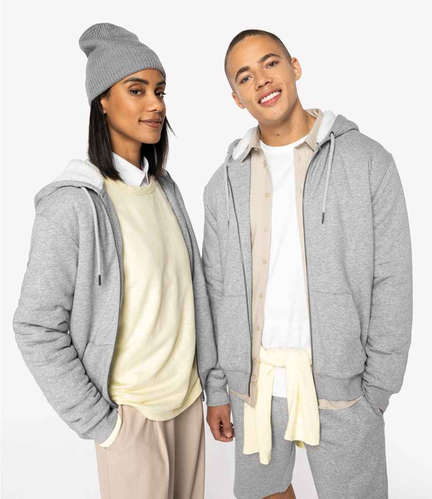 Native Spirit Unisex Sherpa lined Full Zip Sweatshirt NS460
