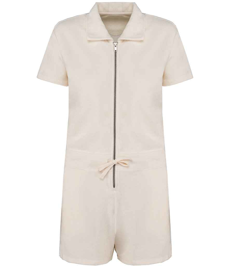 Native Spirit Ladies Terry Towel Short Overall NS5002 - front view
