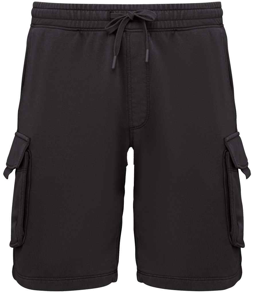 Native Spirit French Terry Washed Effect Cargo Shorts NS717