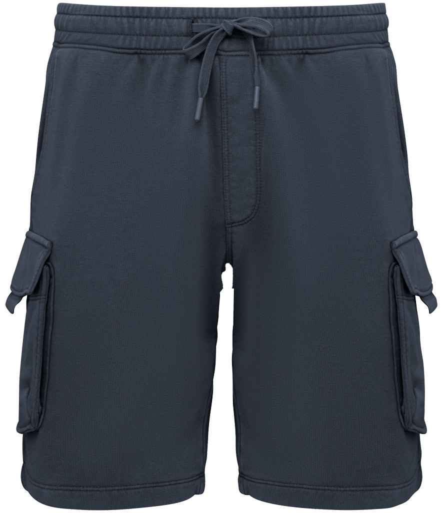 Native Spirit French Terry Washed Effect Cargo Shorts NS717