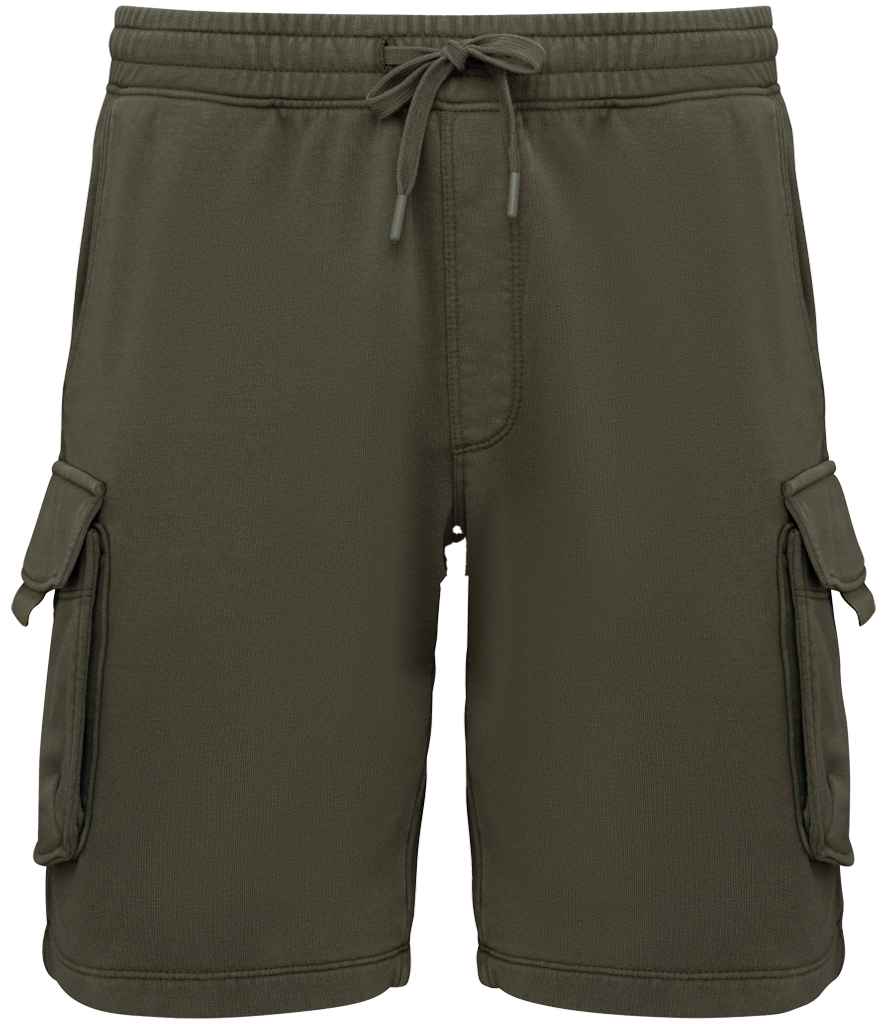 Native Spirit French Terry Washed Effect Cargo Shorts NS717