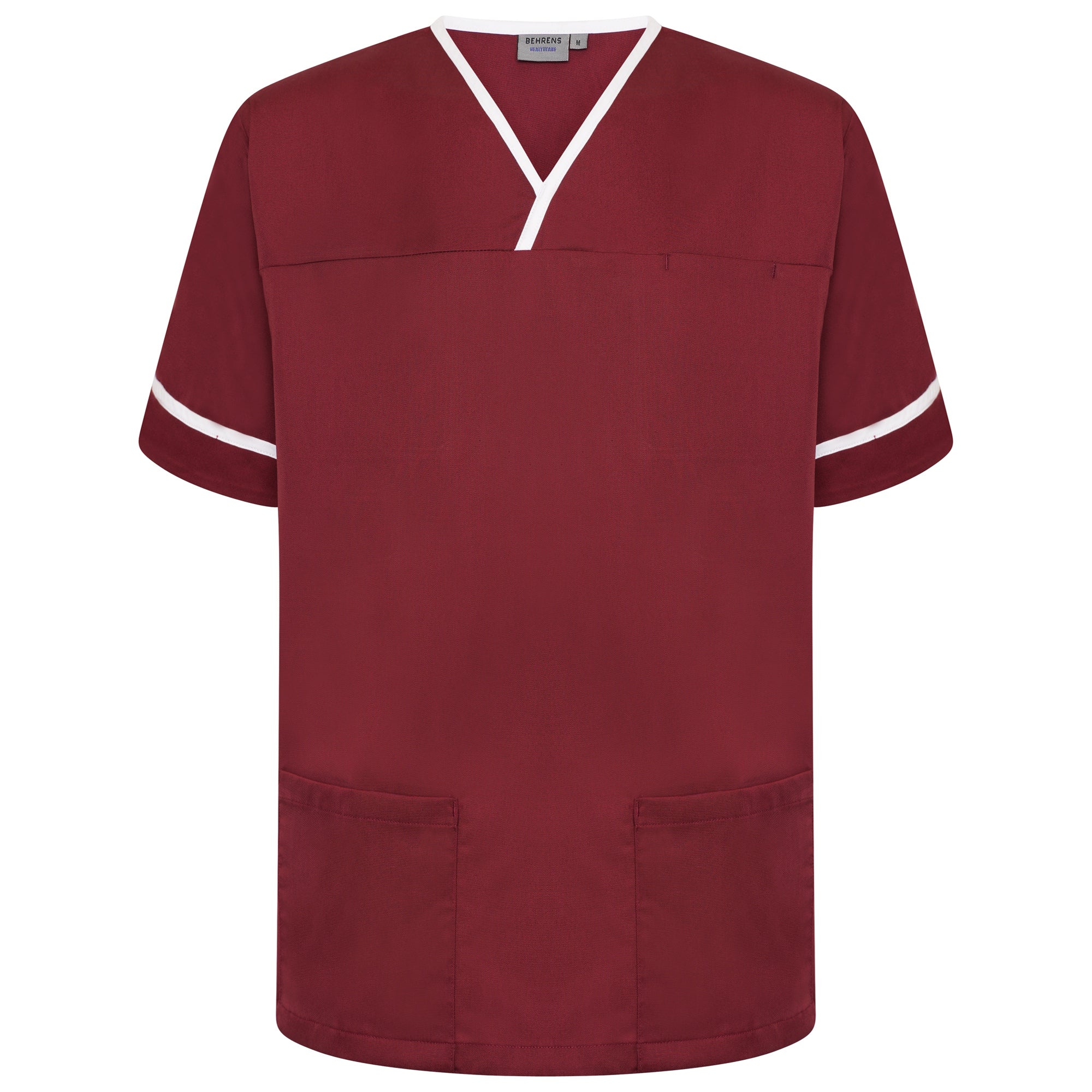 Behrens Contrast Trim Smart Scrub Top NSTT