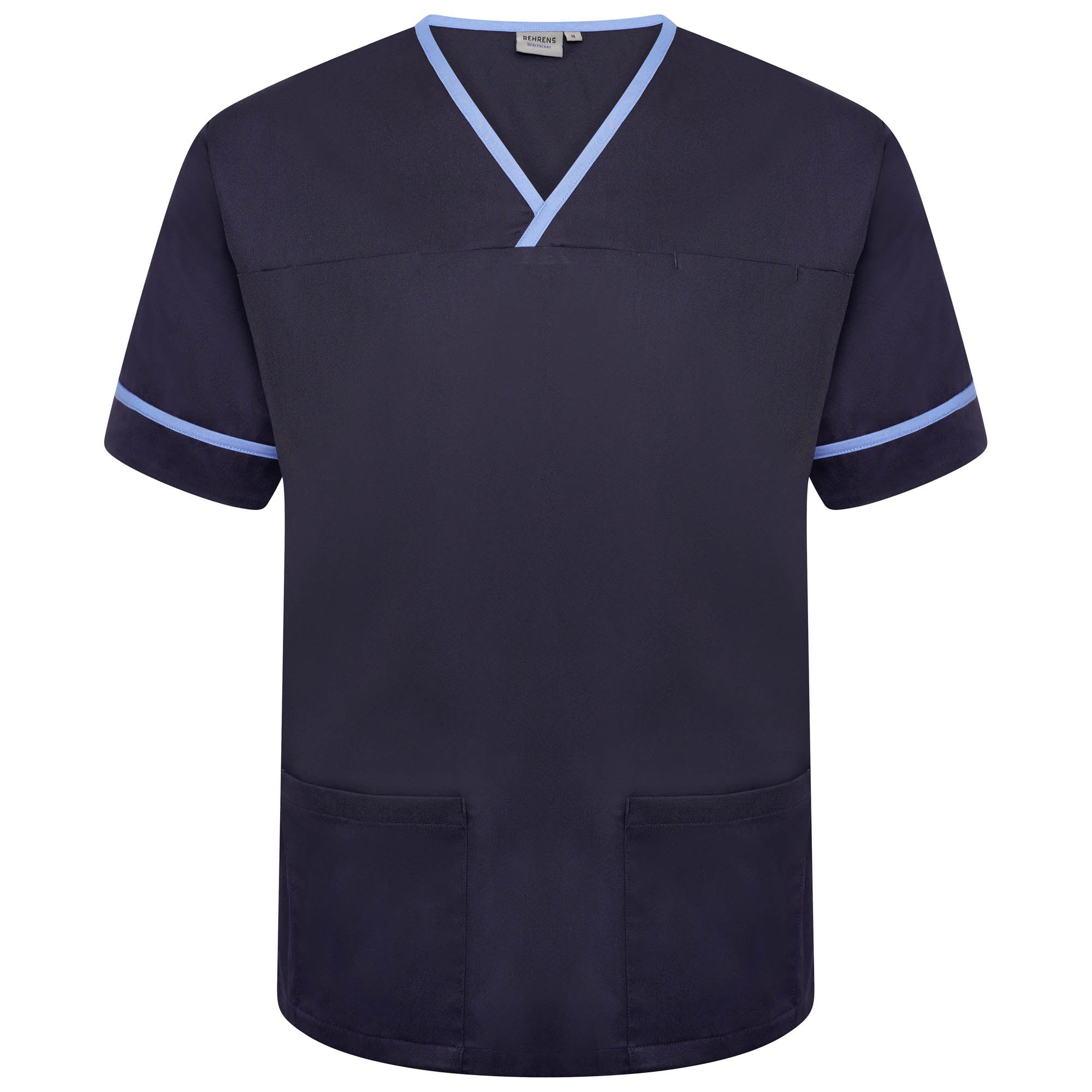 Behrens Contrast Trim Smart Scrub Top NSTT