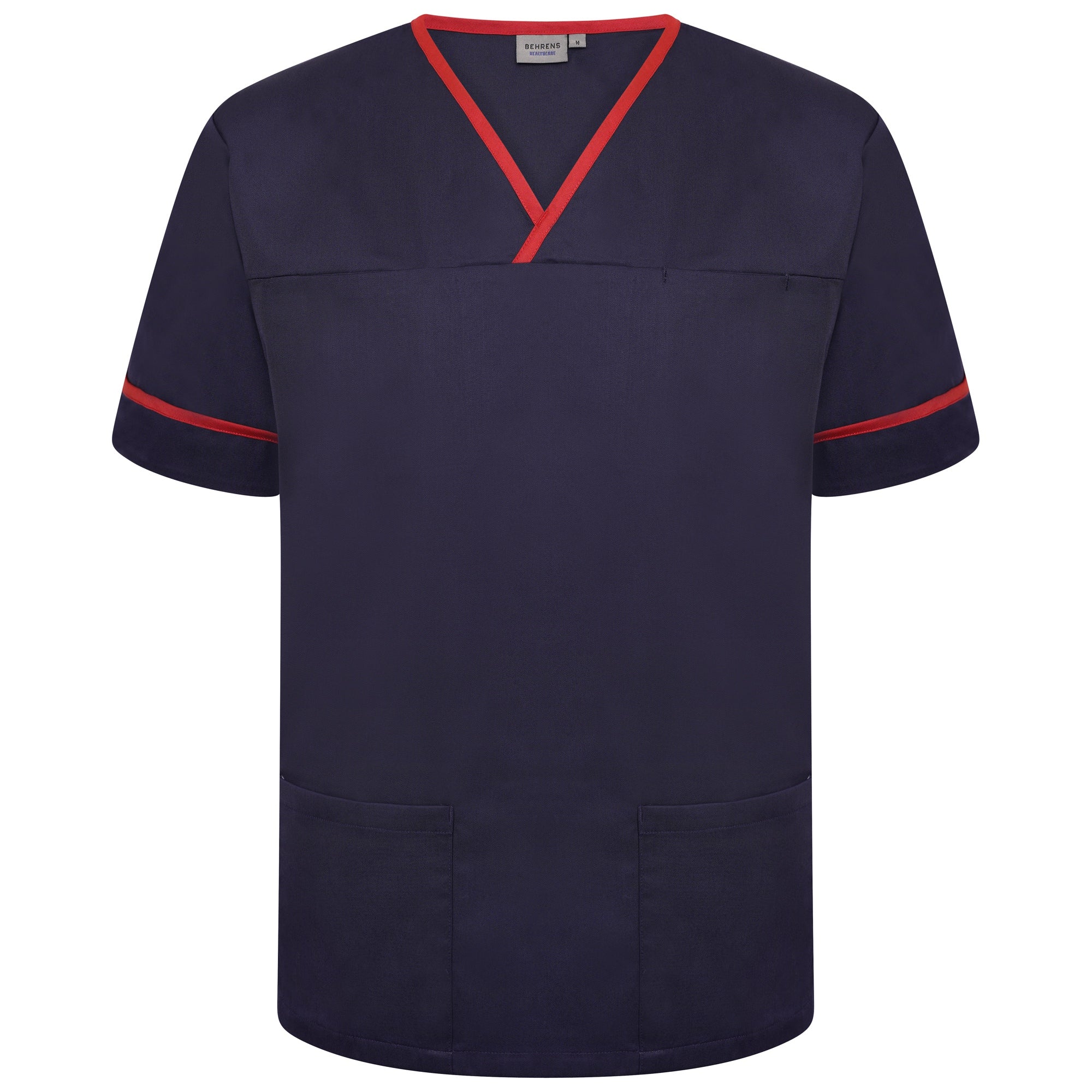 Behrens Contrast Trim Smart Scrub Top NSTT