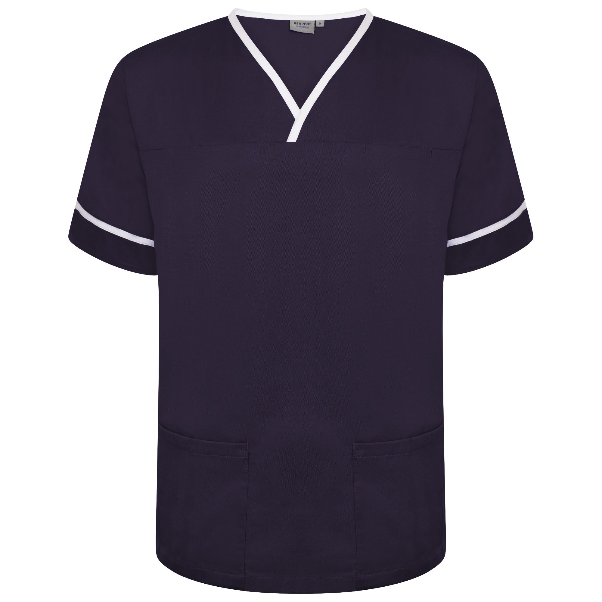 Behrens Contrast Trim Smart Scrub Top NSTT