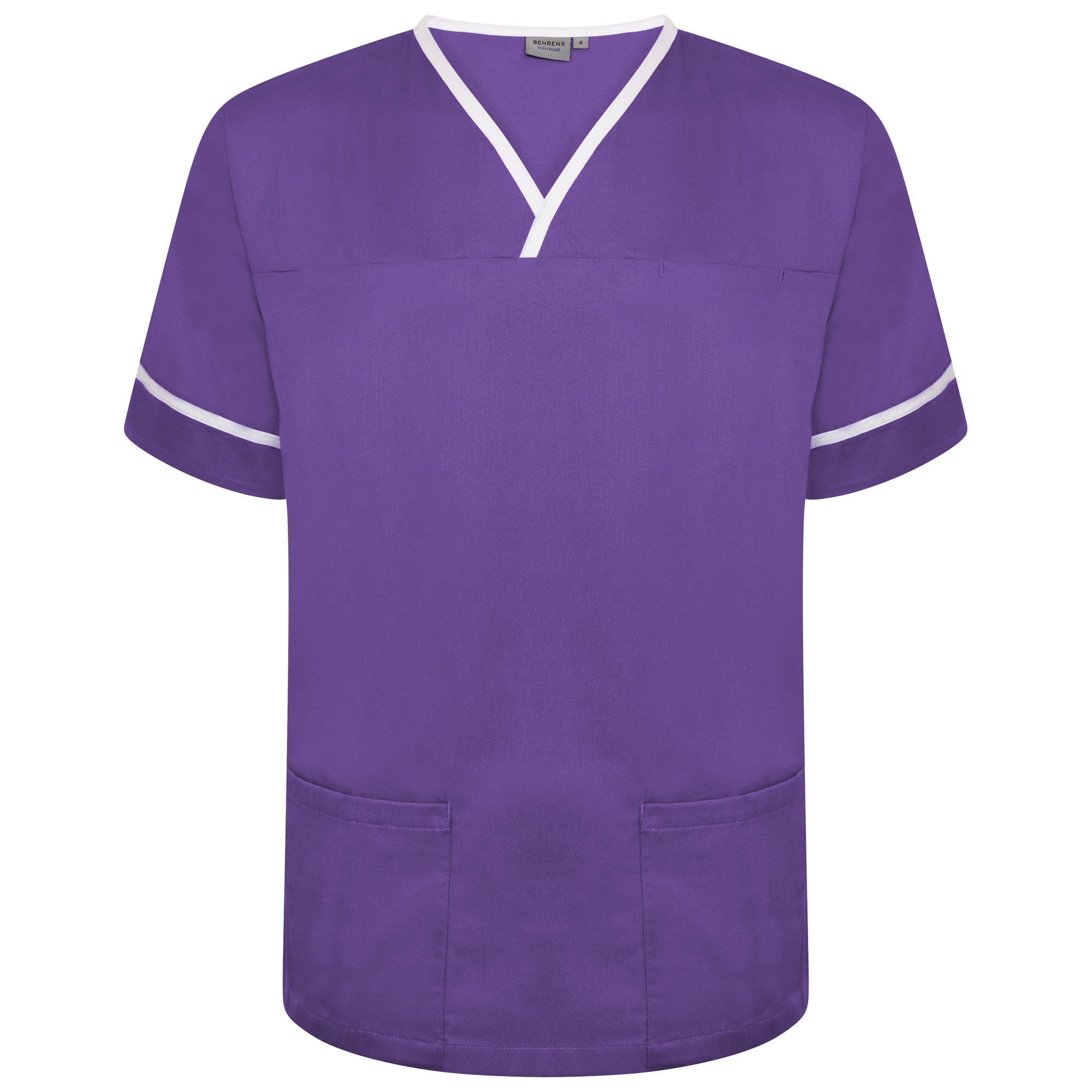 Behrens Contrast Trim Smart Scrub Top NSTT