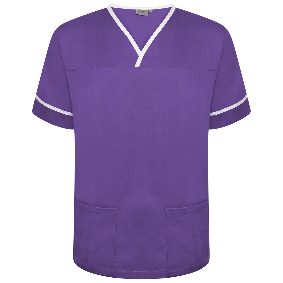 Behrens Contrast Trim Smart Scrub Top NSTT