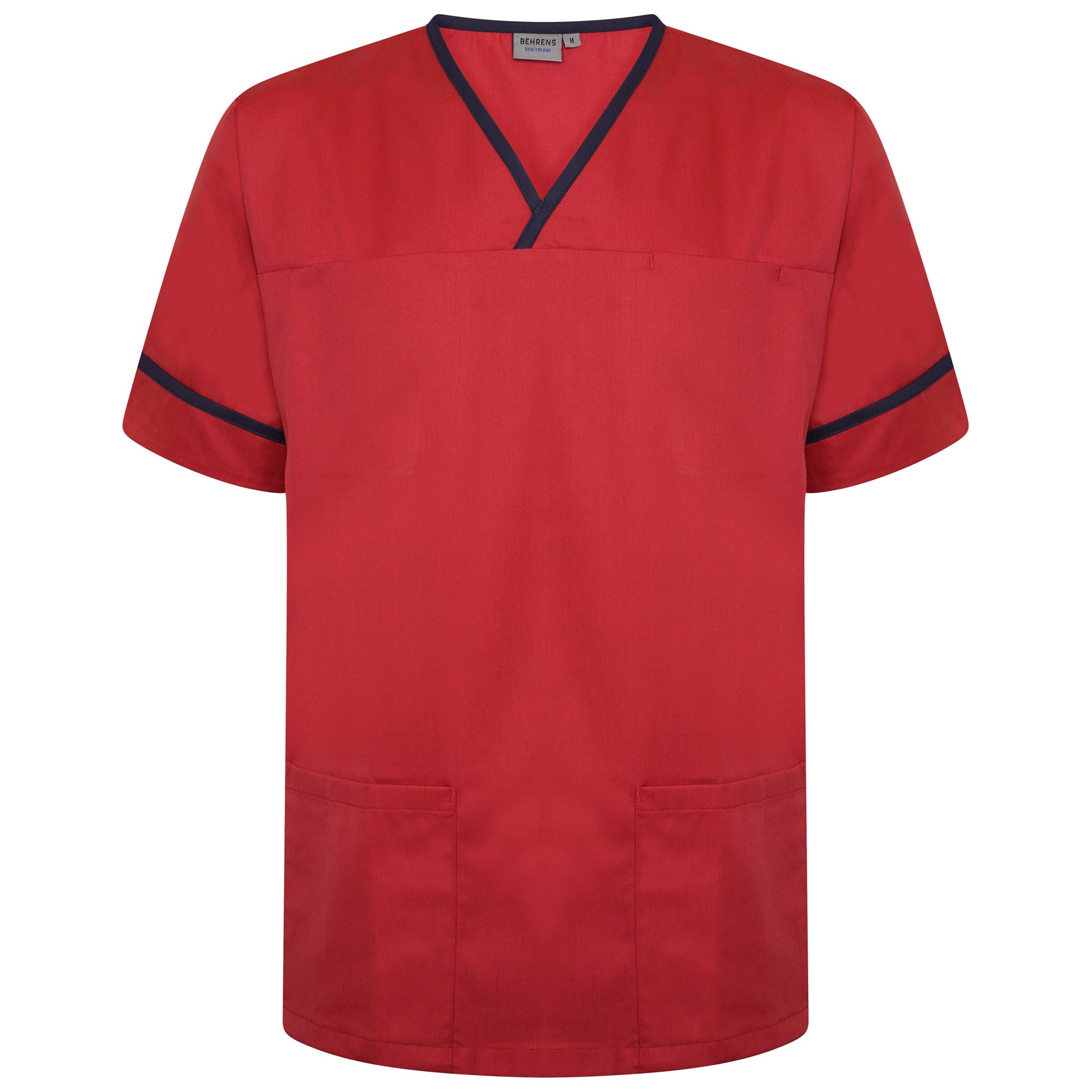 Behrens Contrast Trim Smart Scrub Top NSTT