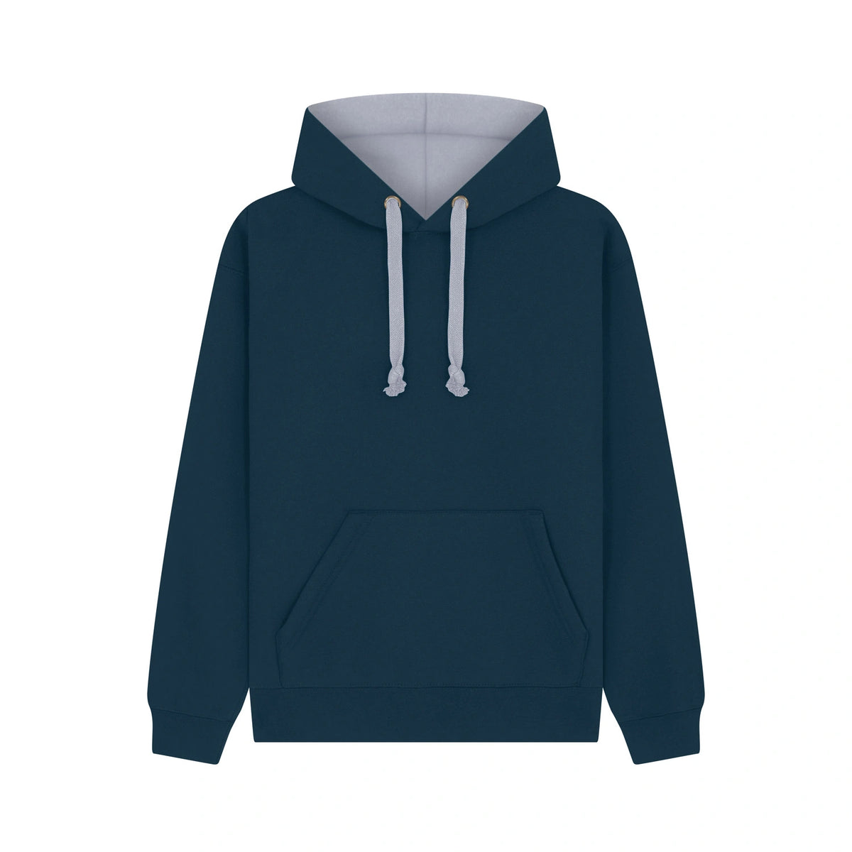 Cotton Ridge - Eclipse Premium Contrast Hoodie - Navy / Grey