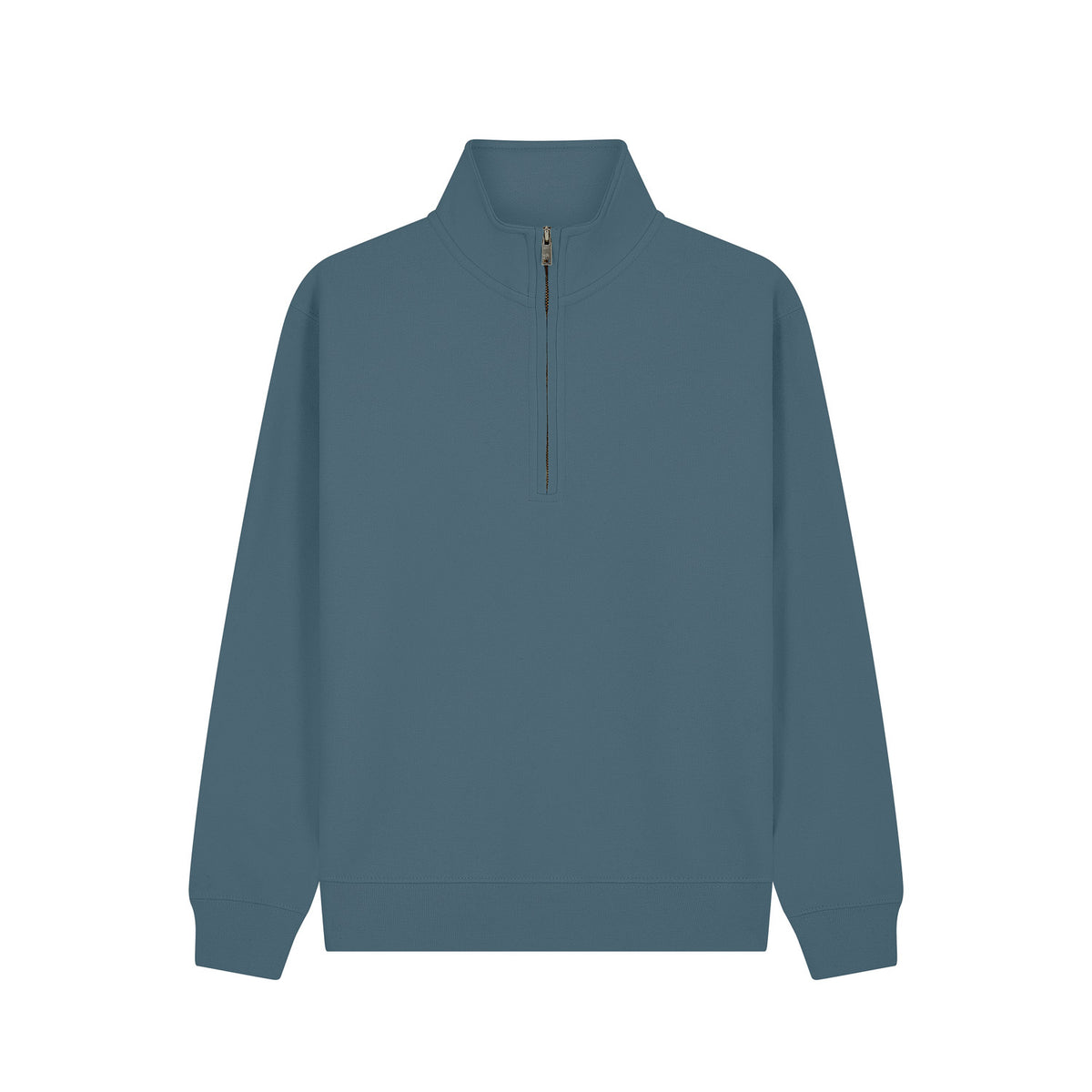 Cotton Ridge - Lunar Premium Quarter Zip Sweatshirt - Ocean Blue