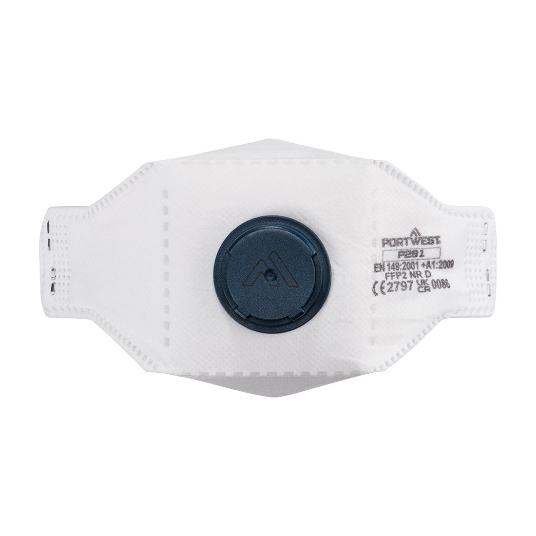 Portwest EAGLE FFP2 Valved Dolomite Fold Flat Respirator (Pk10) P291