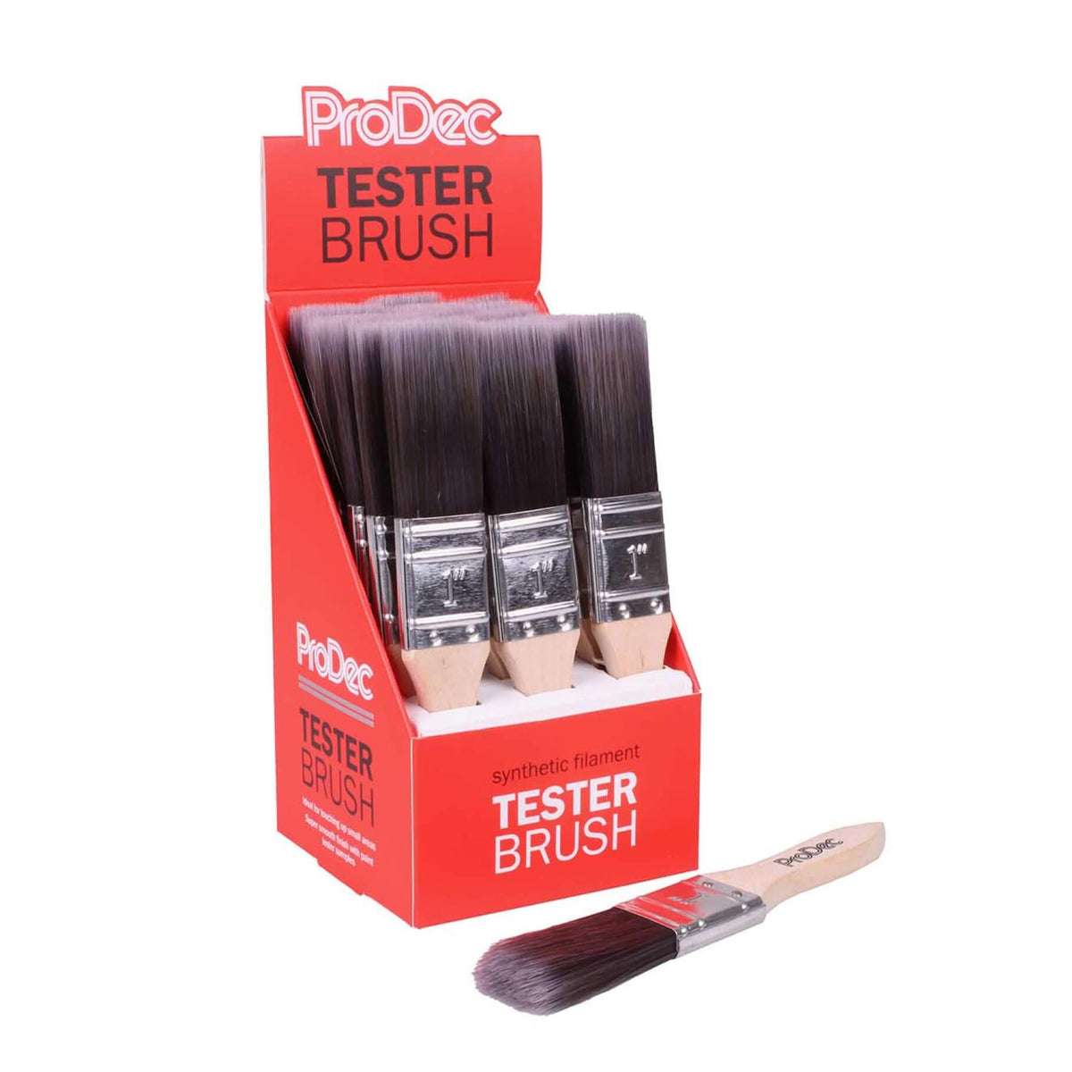 ProDec 1" Tester Pot Brush - CDU of 18 pcs