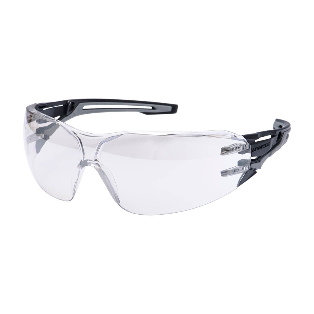 Portwest Anthracite Wraparound Safety Glasses PR01