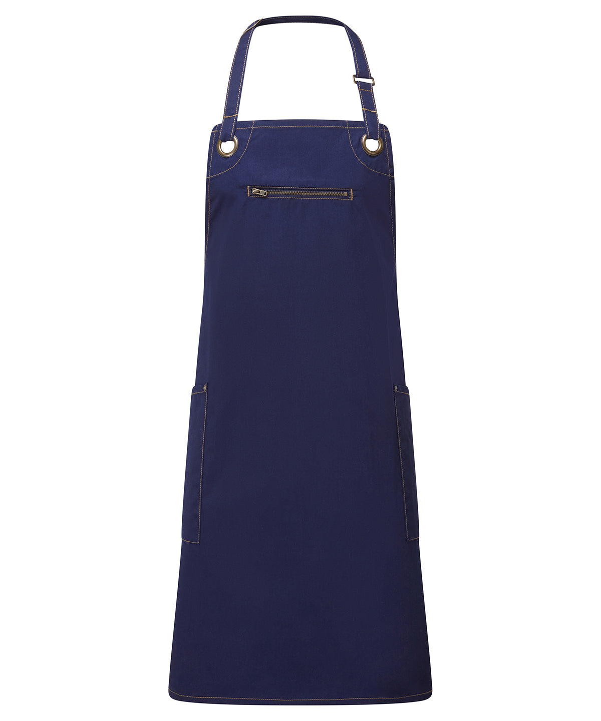 Premier ‘Barley’ Contrast Stitch Bib Apron PR121