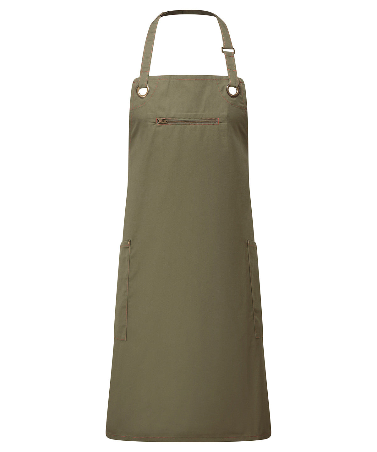 Premier ‘Barley’ Contrast Stitch Bib Apron PR121