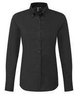 Premier Women’s ‘Supreme’ Oxford long sleeve shirt PR384