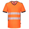 Portwest PW3 Hi-Vis V-Neck Mesh Insert T-Shirt S/S PW310