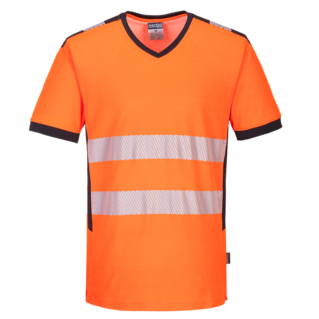 Portwest PW3 Hi-Vis V-Neck Mesh Insert T-Shirt S/S PW310