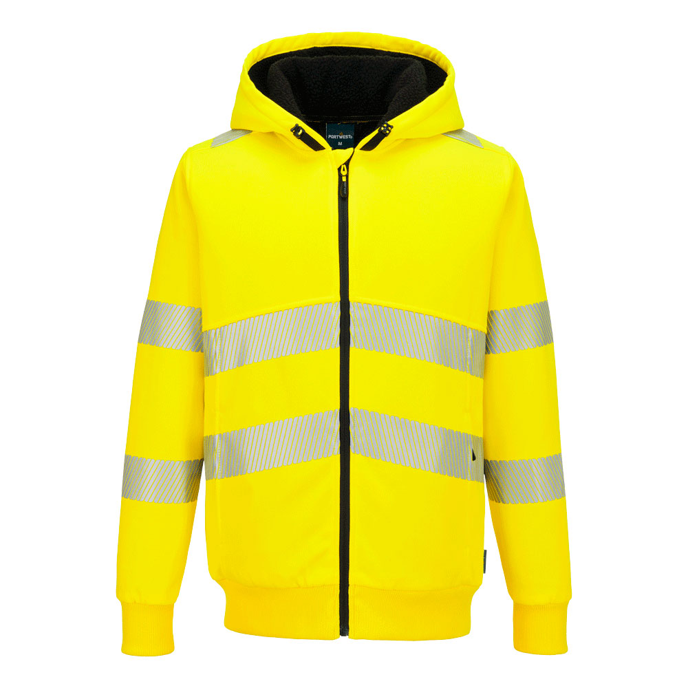 Portwest PW321 Hi-Vis Zipped Winter Hoodie PW321