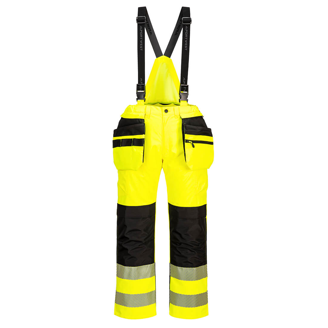 Portwest PW3 Hi-Vis Rain Bib and Brace PW356