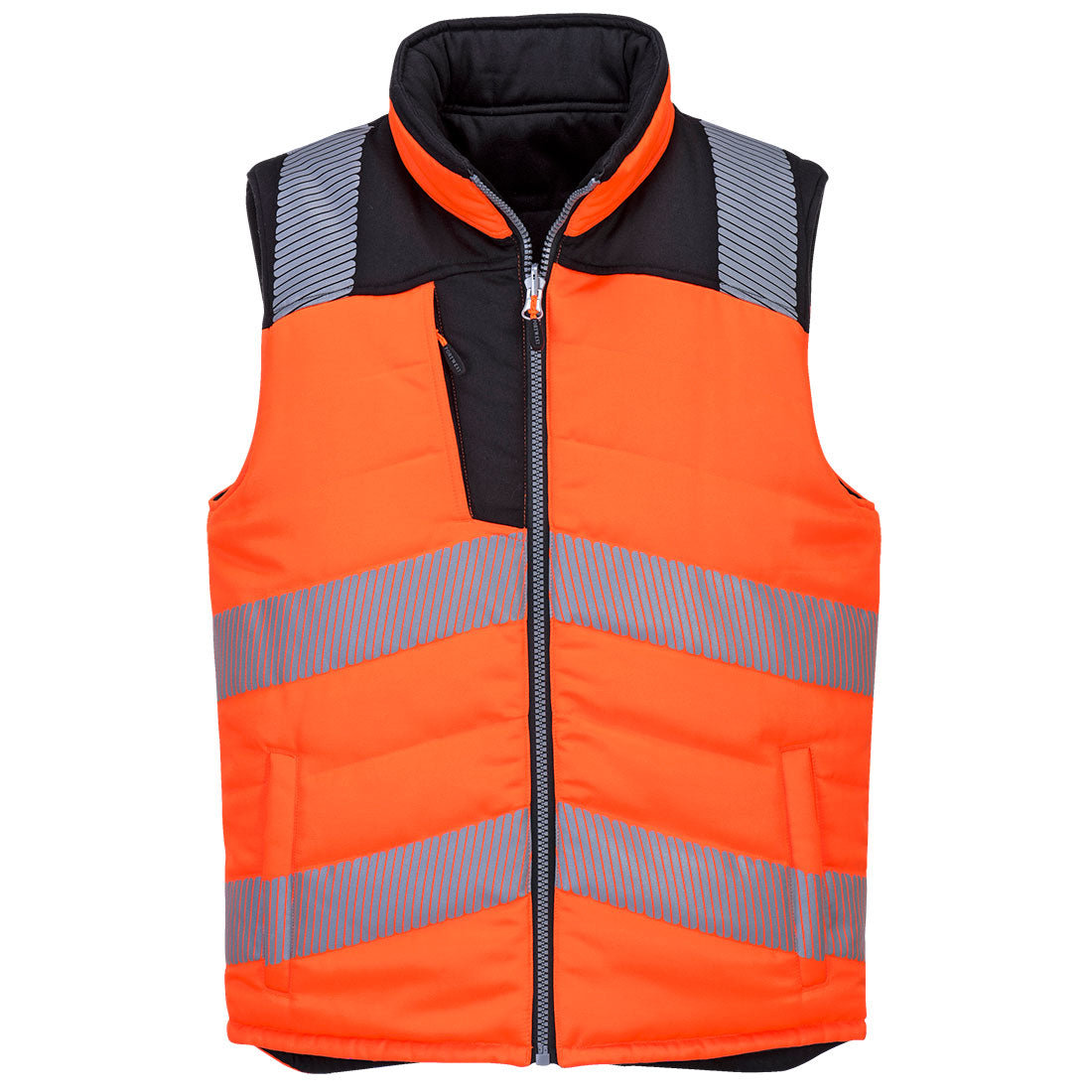 Portwest PW3 Hi-Vis Reversible Bodywarmer PW374